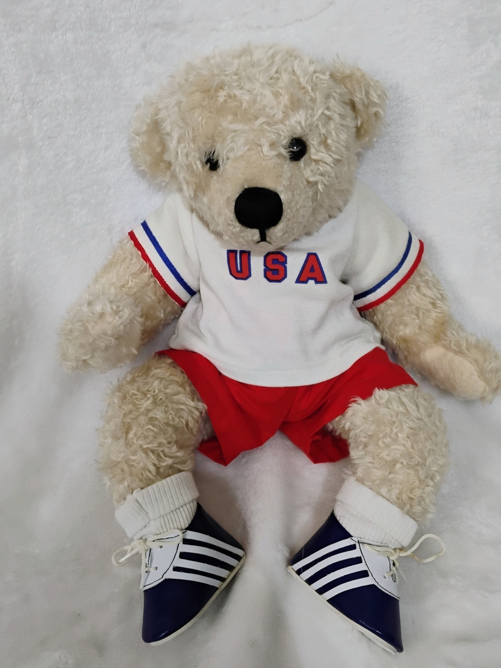 Vtg 1999 Gallery Teddy Bear Drake Galleries Anne Cranshaw #0292 Patriotic USA M